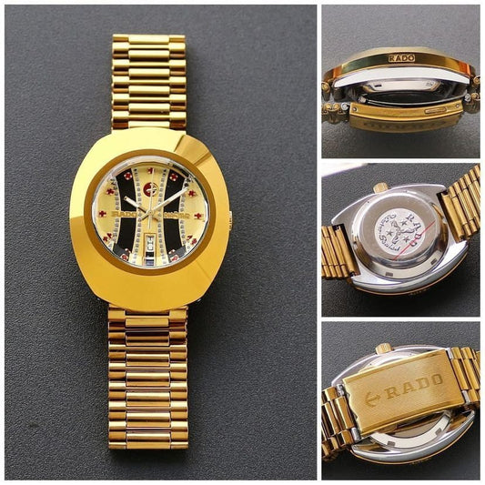 Multicolor Golden Rodo Mens Wrist Watch