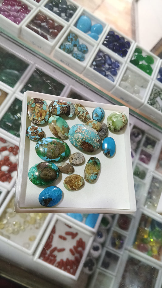 Original Hussaini Feroza Stone – 100% Natural Turquoise (1–8 Carat)