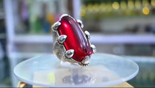 Original Yaqoot Ring Crocodile Design In Chandi