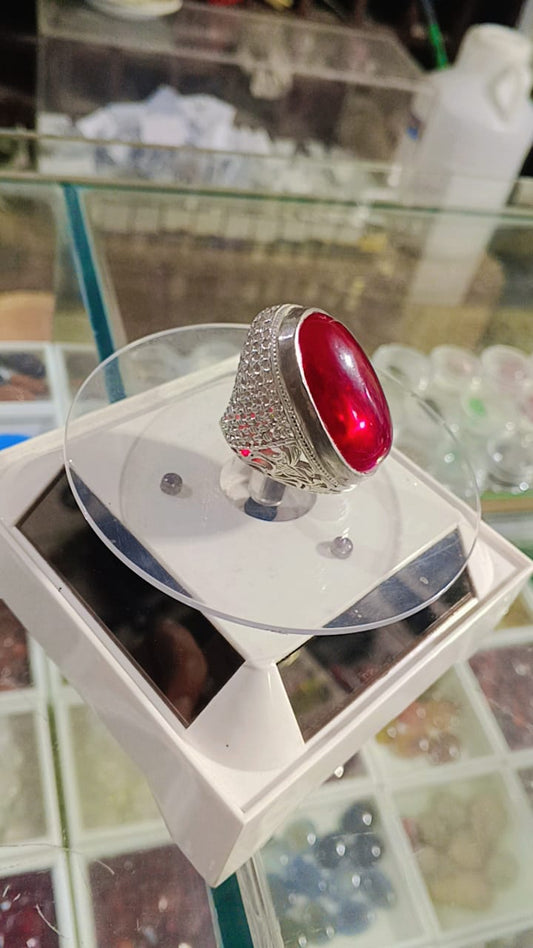 Original Yaqoot Ring In Chandi