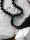 Black Aqeeq Tasbih – 33 Beads, 8mm