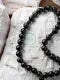 Black Aqeeq Tasbih – 33 Beads, 8mm