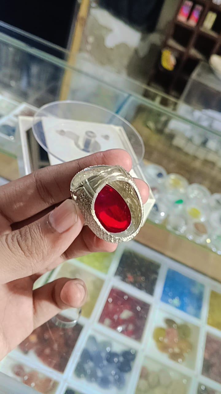 Original Yaqoot Ring In Chandi
